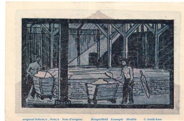 Preview: Notgeld Stadt Schönebeck Elbe 1196.2.a , 75 Pfennig Schein Nr 1 in kfr. o.D. Sachsen Anhalt Seriennotgeld