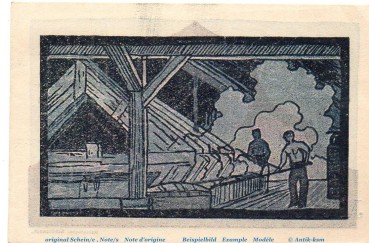 Preview: Notgeld Stadt Schönebeck Elbe 1196.2.a , 75 Pfennig Schein Nr 2 in kfr. o.D. Sachsen Anhalt Seriennotgeld