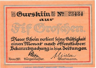 Notgeld Stadt Westerland Sylt 1418.2 , 50 Pfennig Schein in kfr. von 1921 , Schleswig Holstein Seriennotgeld