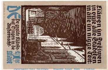 Preview: Notgeld Stadt Wiedenbrück 1423.1.b , 1 Mark Schein -DE- in kfr. von 1921 , Westfalen Seriennotgeld