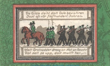 Preview: Notgeld Stadt Wildeshausen -in- 1426.1.b , 1 Mark Schein Nr.2 in kfr. von 1921 , Sachsen Anhalt Seriennotgeld