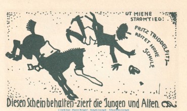 Preview: Notgeld Vatl. Frauenverein Helmstedt 598.1 , 1 Mark Schein in kfr. o.D. Niedersachsen Seriennotgeld