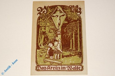 Notgeld Wiedenbrück , 25 Pfennig Schein , Mehl Grabowski 1423.1 a , von 1921 , Westfalen Seriennotgeld