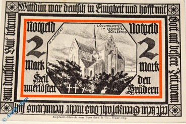 Notgeld Wittdün a. Amrum , 2 Mark Schein Nr 1 , Mehl Grabowski 1441.1 , Schleswig Holstein Seriennotgeld