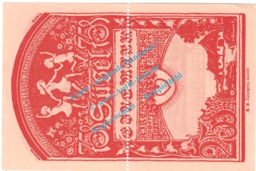 Preview: Süsel , Notgeld 100 Pfennig Doppelschein Nr.4 in kfr. M-G 1301.2 , Schleswig Holstein 1920 Seriennotgeld