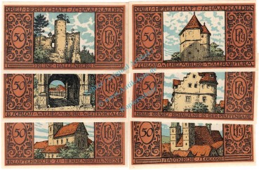 Preview: Schmalkalden , Notgeld Set --6 x Nummerngleich-- unc-kfr. M-G 1184.1 , Thüringen 1921 Seriennotgeld