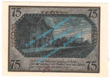 Preview: Schnelsen , Notgeld 75 Pfennig Schein Nr.1 in kfr. M-G 1192.1 , Schleswig Holstein o.D. Seriennotgeld