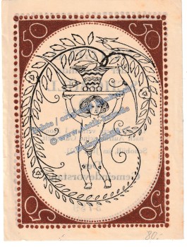 Preview: Schobüll , Notgeld 50 Pfennig -Hochformat- in kfr. M-G 1194.10 , Schleswig Holstein 1921 Seriennotgeld