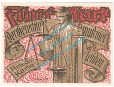 Preview: Tonndorf , Notgeld 5 Mark Schein in kfr. M-G 1330.3 , Schleswig 1921 Seriennotgeld