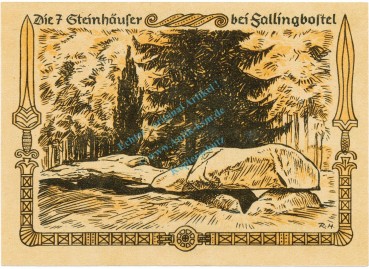 Preview: Winterhilfsspende , 20 Pfennig -Fallingbostel- unc-kfr. Gau Ost Hannover , Niedersachsen o.D. Spendenschein