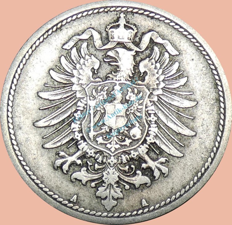 10 Pfennig Münze Deutsches Kaiserreich 1873 A -kl.Adler- ss J.4 -0963-