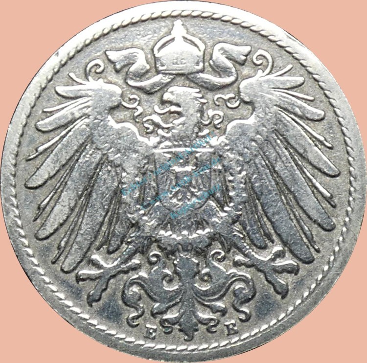 10 Pfennig Münze Deutsches Kaiserreich 1893 E -gr.Adler- ss-vz. J.13 -0959-