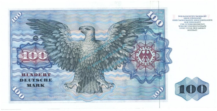 100 D-Mark Schein unc-kfr 1977 BRD-22, Ros.278, P.34.b , Deutsche Bundesbank -1272-