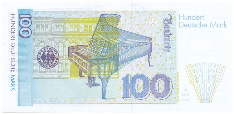 100 D-Mark Schein unc-kfr 1996 BRD-54, Ros.310, P.46 , Deutsche Bundesbank -1269-