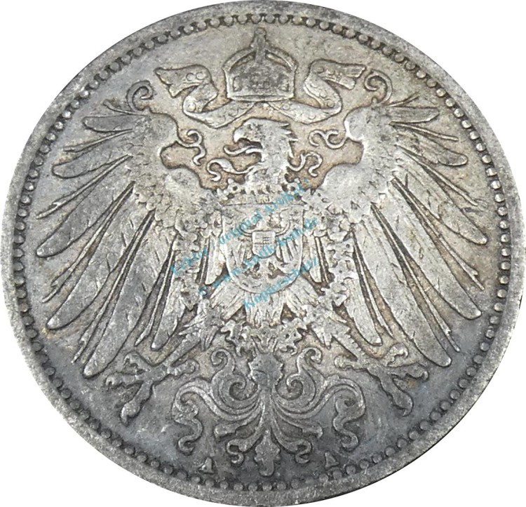 1 Mark Münze -gr. Adler- 1901 A -deutsches Kaiserreich- ss-vz- J.17 -0861-
