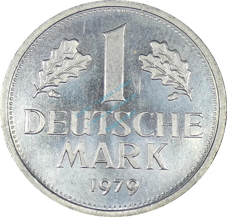 1 Mark Kursmünze 1979 J -Bundesrepublik Deutschland- vz-stgl. J.385 -0901-