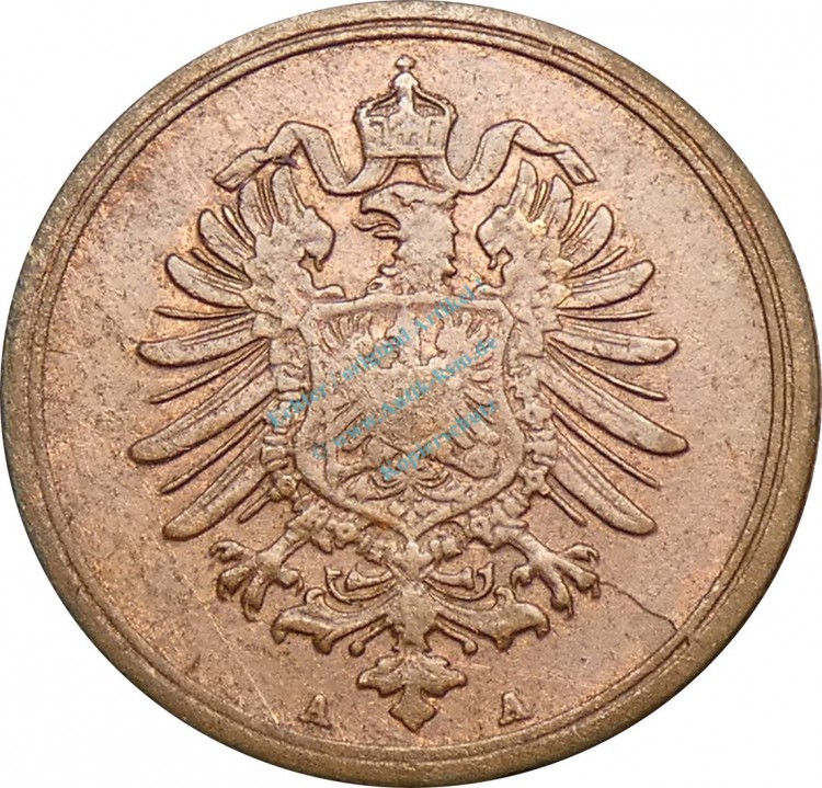 1 Pfennig Kursmünze 1874 A -Deutsches Kaiserreich- ss , J.1 -0753-