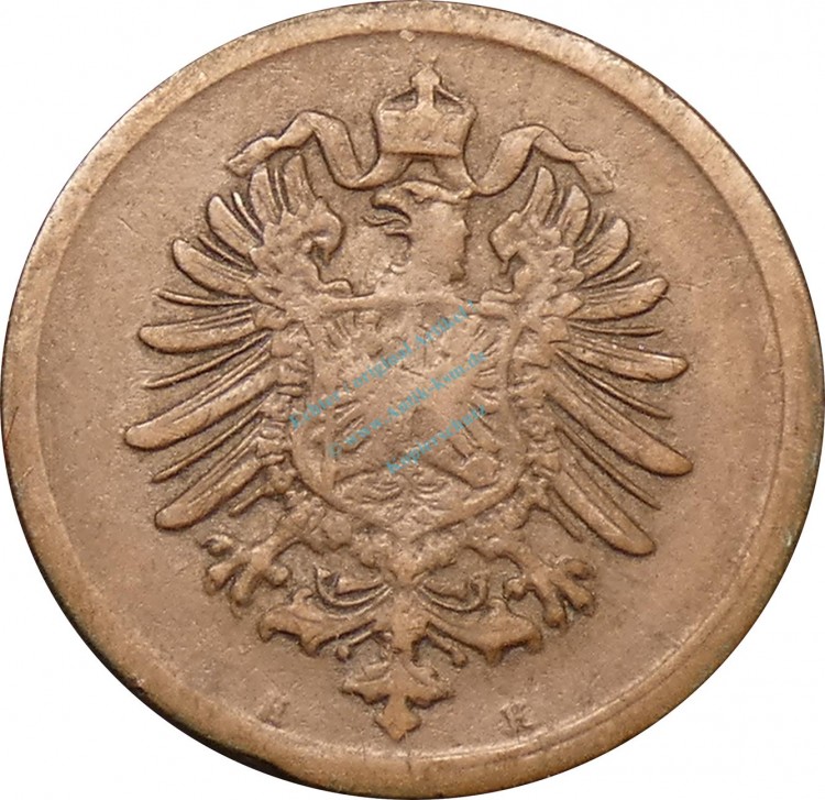 1 Pfennig Kursmünze 1874 H -Deutsches Kaiserreich- s-ss , J.1 -0754-