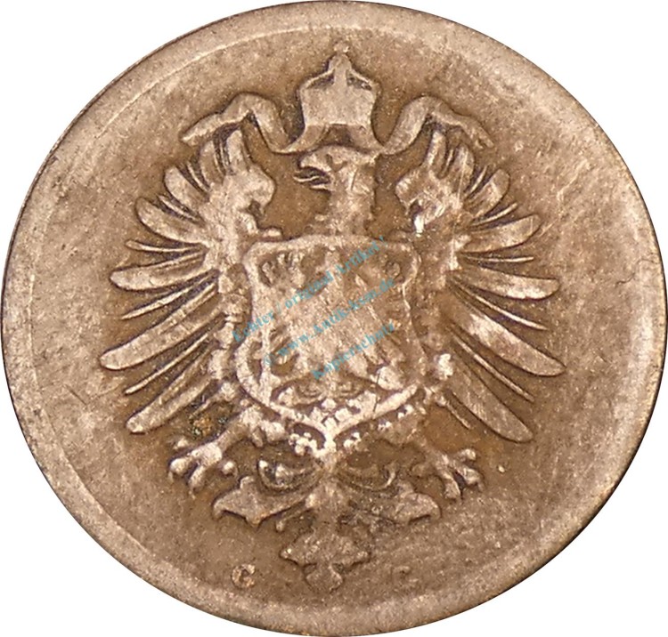 1 Pfennig Kursmünze 1887 G -deutsches Kaiserreich- s , J.1 -0722-