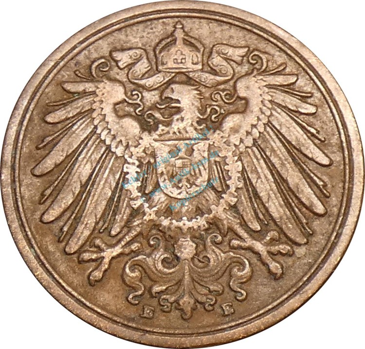 1 Pfennig Kursmünze 1893 E -deutsches Kaiserreich- ss , J.10 -0730-