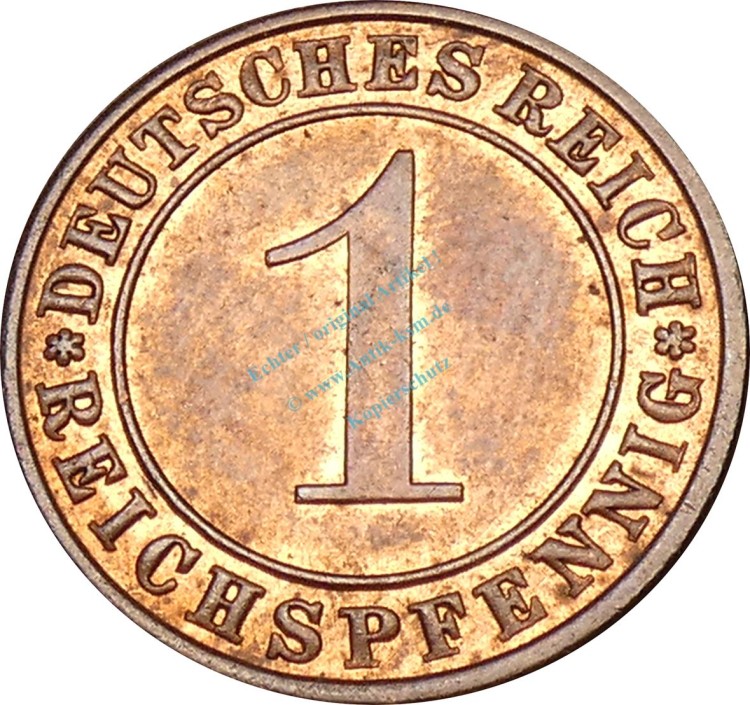 1 Pfennig Kursmünze 1936 A -Deutsches Reich- ss-vz , J.313 -0774-