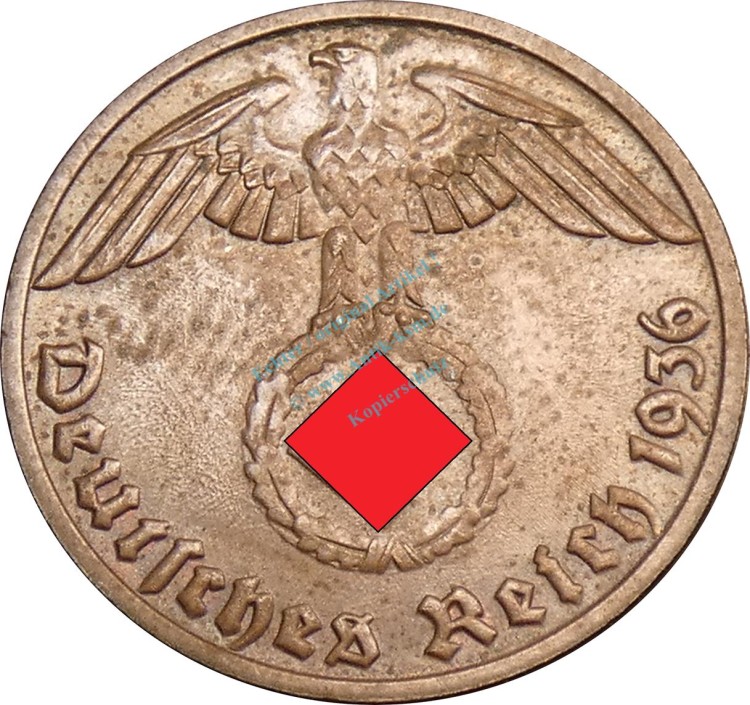 1 Pfennig Kursmünze 1936 E -deutsches Reich- ss-vz , J.361 -0728-