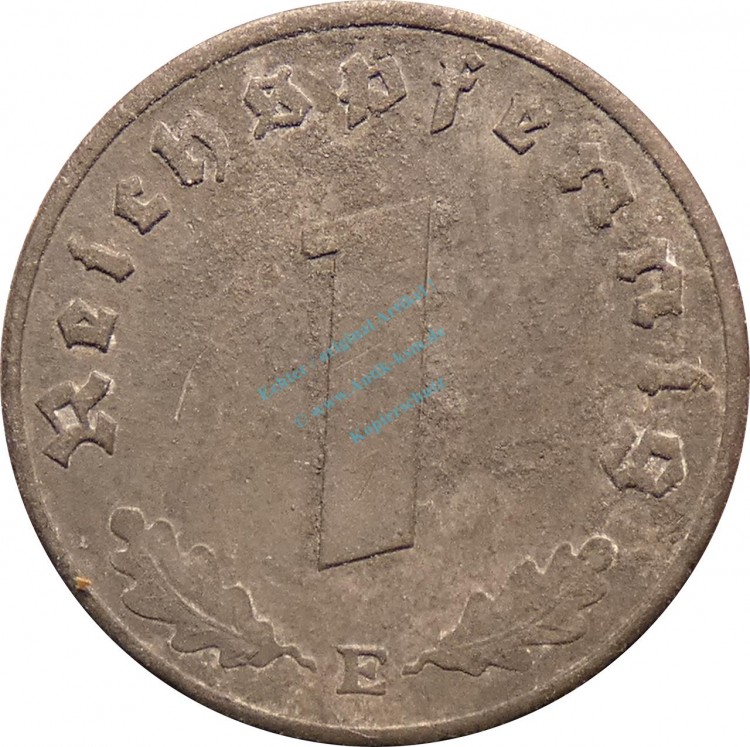 1 Pfennig Kursmünze 1945 E -deutsches Reich- ss , J.369 -0729-