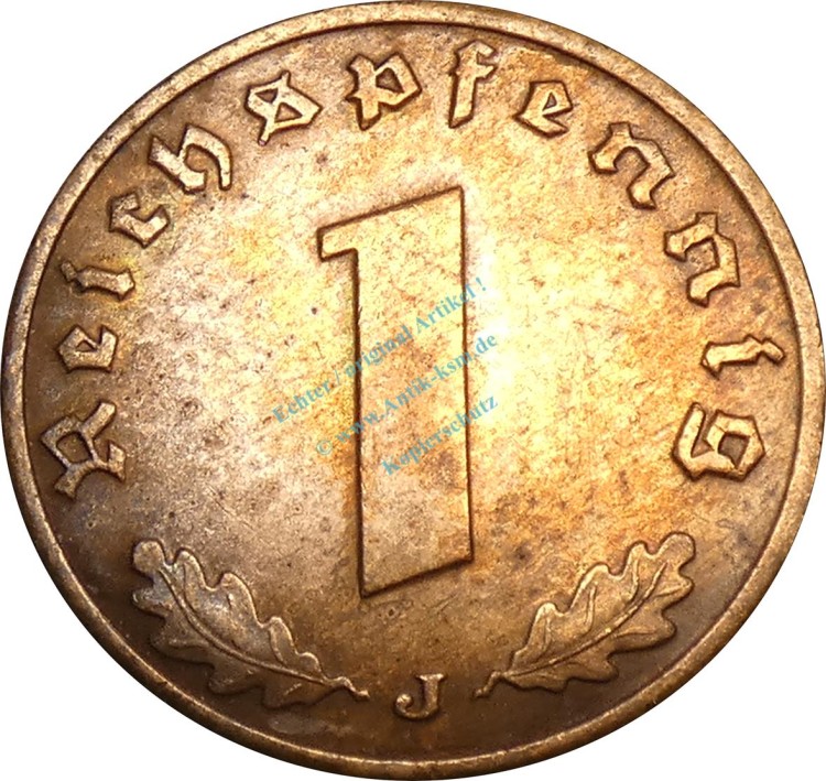 1 Reichspfennig Kursmünze 1940 J -Deutsches Reich- ss-vz , J.361 -0767-