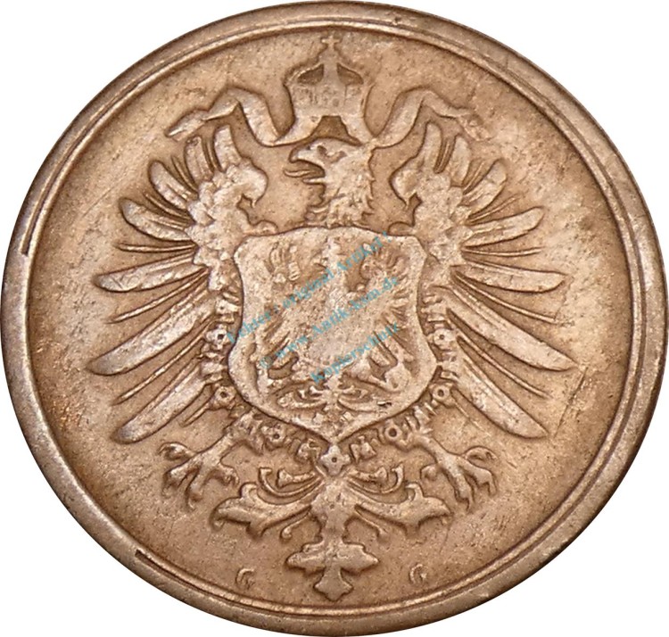 2 Pfennig Kursmünze 1873 G -deutsches Kaiserreich- s-ss , J.2 -0733-