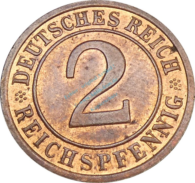 2 Pfennig Kursmünze 1936 D -Deutsches Reich- ss-vz , J.314 -0775-