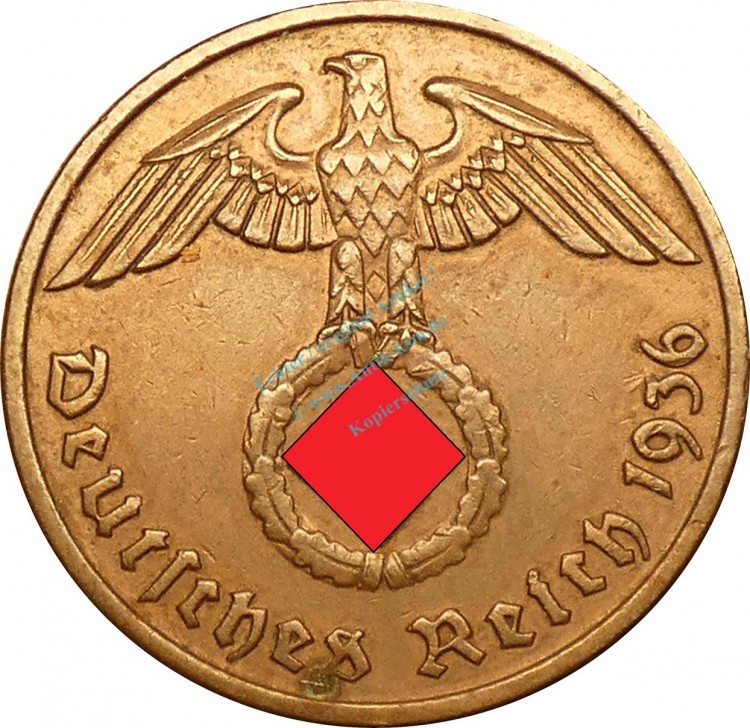 2 Pfennig Kursmünze 1936 F -Drittes Reich- ss-vz , J.362 -0735-