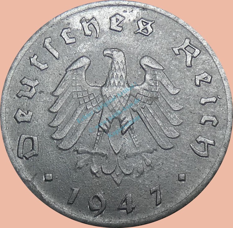 5 Pfennig Münze Bank deutscher Länder 1947 A -Ohne HK- s-ss J.374 -0960-