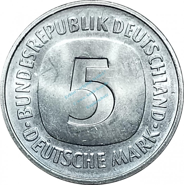 5 Mark Kursmmünze 1976 D -Bundesrepublik Deutschland- ss-vz , J.415 -0668