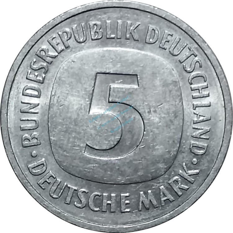 5 Mark Kursmmünze 1982 D -Bundesrepublik Deutschland- ss-vz , J.415 -0670