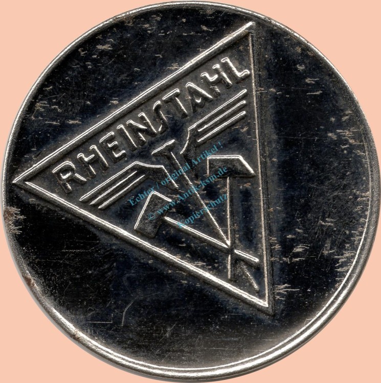 Duisburg , Kapselgeld 10 Pfennig -Rheinstahl Germania- unc-kfr. NRW o.D. -0091-