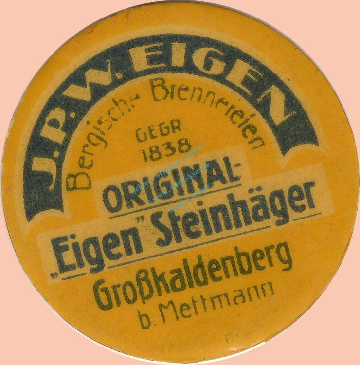 Großkaldenberg , Kapselgeld 5 Pfennig unc-kfr. -Eigen Steinhäger- NRW o.D. -0097-