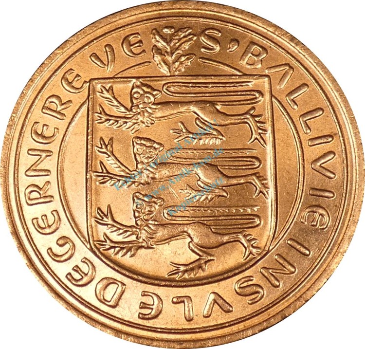 2 Pence Guernsey , 2 New Pence Münze 1971 -Queen Elizabeth II- KM.22 ss-vz -0308-