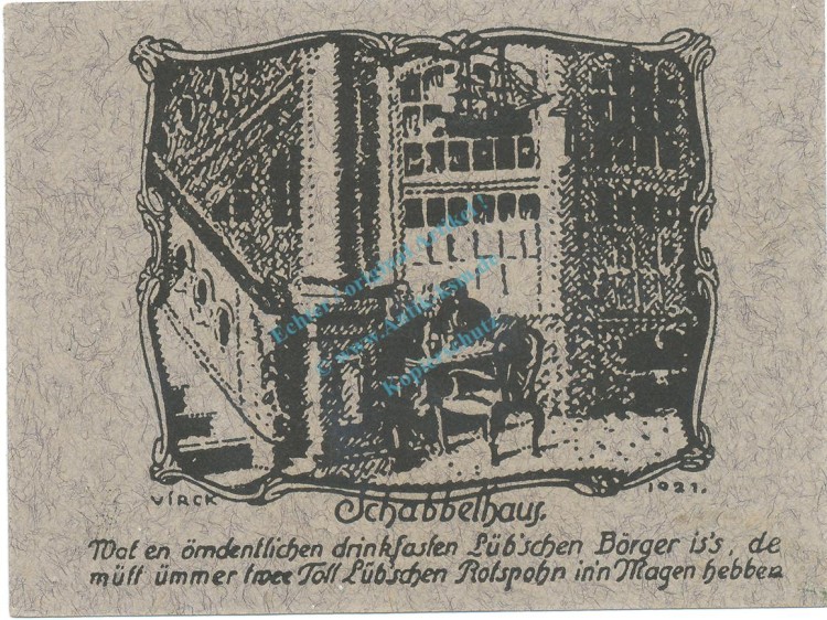 Kiel , Notgeld 25 Pfennig -Fasereinlage- unc-kfr. M-G.830.4 , SH o.D. Seriennotgeld -5852-