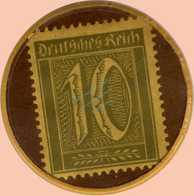 Köln , Kapselgeld 10 Pfennig -T.Firmenich Hürth- unc-kfr. NRW o.D. -0090-