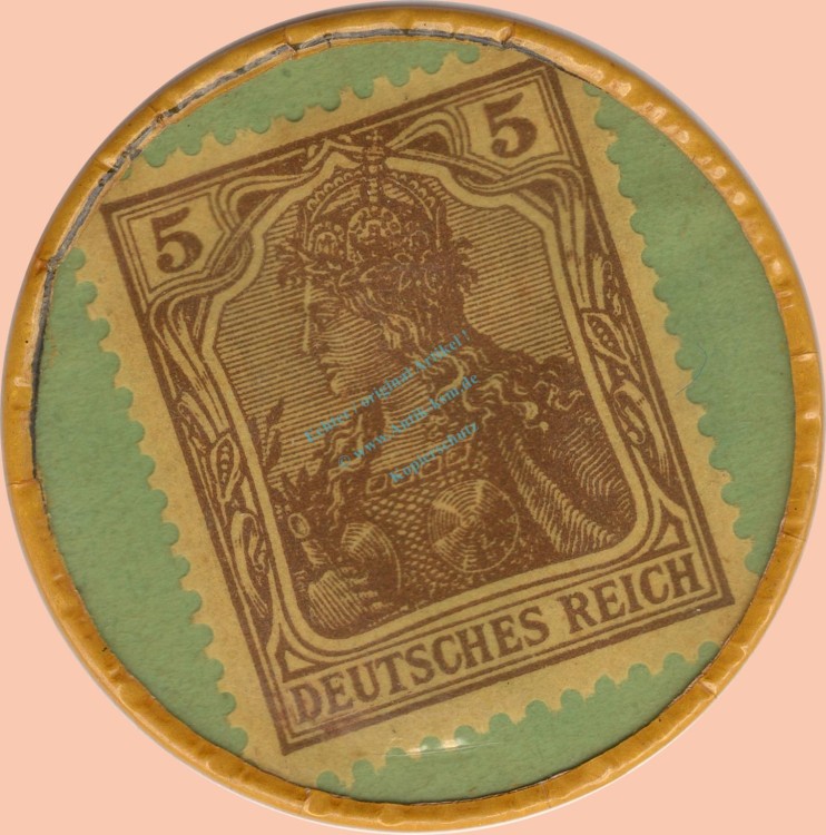 Köln , Kapselgeld 5 Pfennig -T.Firmenich Hürth- unc-kfr. NRW o.D. -0089-