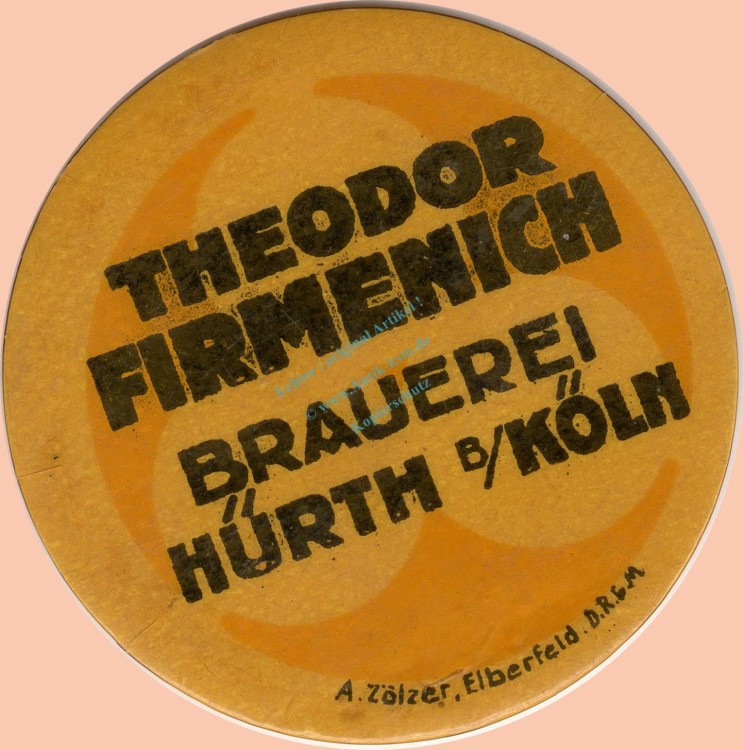 Köln , Kapselgeld 5 Pfennig -T.Firmenich Hürth- unc-kfr. NRW o.D. -0089-