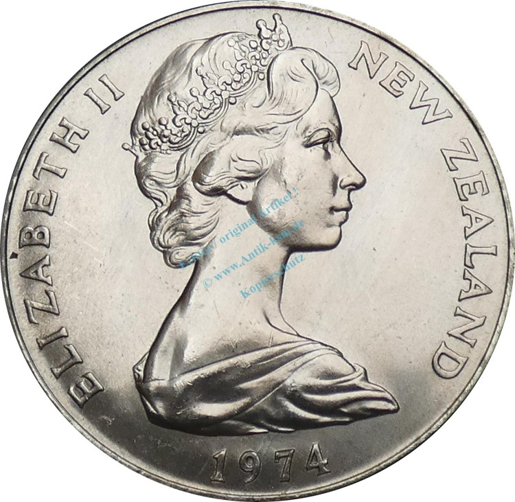 Neuseeland , 1 Dollar Münze 1974 -Christchurch C.-Games- KM.44 vz-stgl -0287-