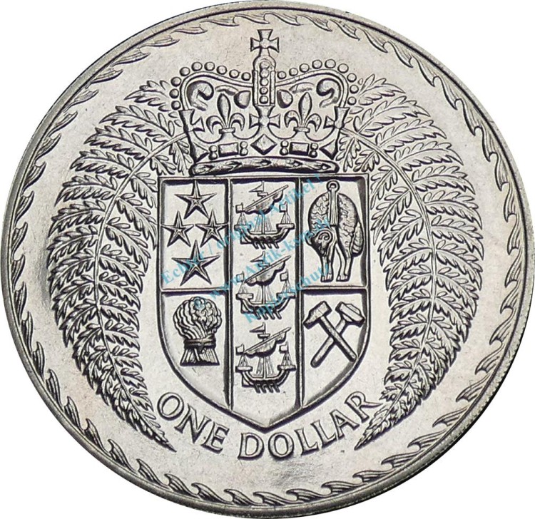 Neuseeland , 1 Dollar Münze 1975 -Introduction decimal currency- KM.38 vz-stgl -0298-