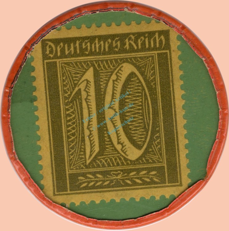 Ohligs , Kapselgeld 10 Pfennig unc-kfr. -Eschmi Weinbrand- NRW o.D. -0093-