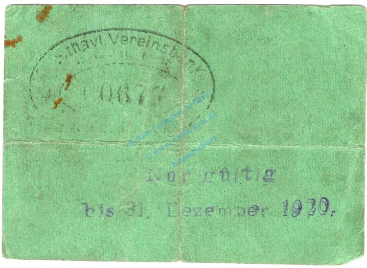 Rathenow , Notgeld 5 Pfennig Schein gbr. Ti.5915.15.03 BBG 1917 Verkehrsausgabe -4325-