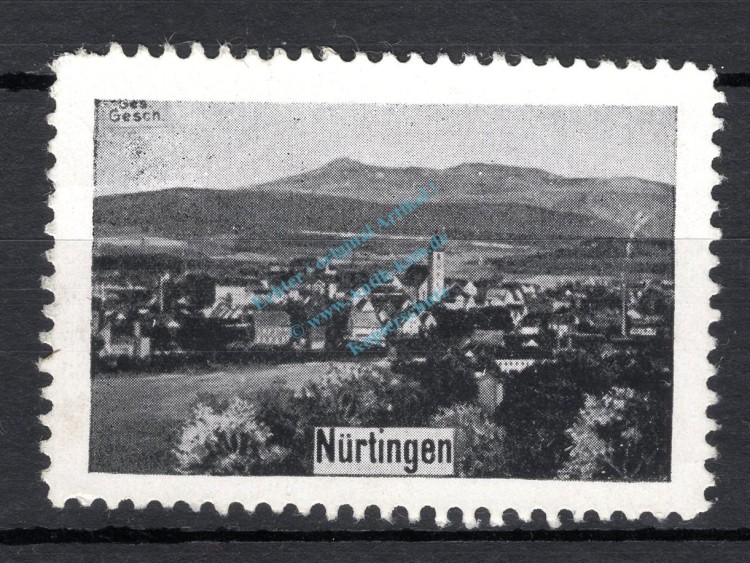 Reklamemarke Baden-Württemberg -Stadtansicht Nürtingen- unc-kfr. -0149-
