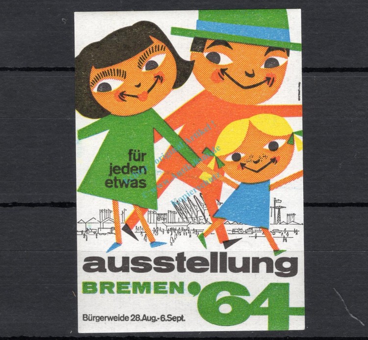 Reklamemarke Bremen 1964 -Ausstellung für jeden Etwas- unc-kfr. -0142-