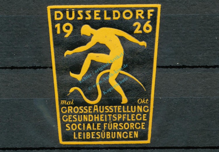 Reklamemarke Düsseldorf 1926 -Gesundheit und Pflege- unc-kfr -0081-