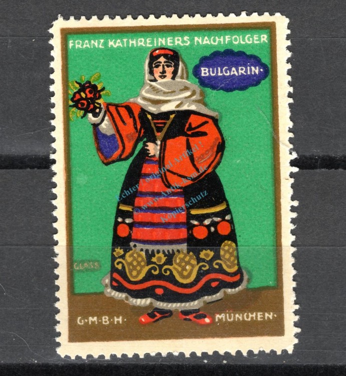Reklamemarke München -Franz Kathreiner G.m.b.H. Bulgarin- unc-kfr. -0184-