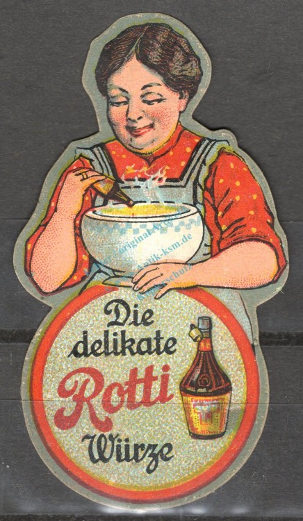 Reklamemarke München -delikate Rotti Würze- unc-kfr. -0247-